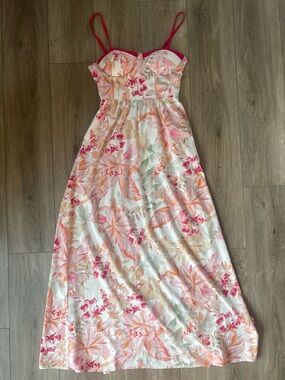 Band of the Free Floral Maxi Bustier Sundress with Pockets size Small